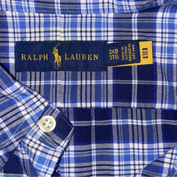 RALPH LAUREN Mens 3XB Plaid Button-Down Shirt Bundle – Set of 3 | Classic Oxford - Picture 5 of 16
